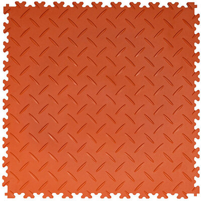 PVC kliktegel 7 mm traanplaatlook BoSepta oranje PVC kliktegel 7 mm traanplaatlook BoSepta oranje