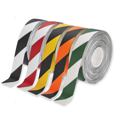 PermaRoute Vloermarkeringstape 100 mm Gestreept PermaRoute Vloermarkeringstape 100 mm Gestreept