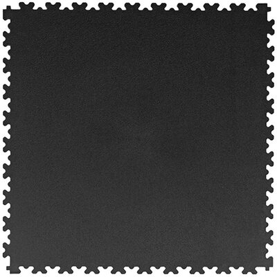 Kliktegel Recycling PVC 4 mm EcoFoot gekorreld zwart