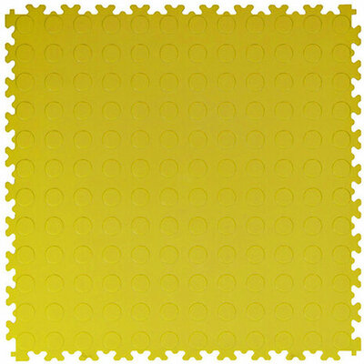 PVC kliktegel 4 mm BoKwatro noppen geel PVC kliktegel 4 mm BoKwatro noppen geel