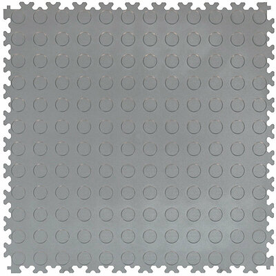 Kliktegel Recycling PVC 5 mm EcoStep noppen grijs Kliktegel Recycling PVC 5 mm EcoStep noppen grijs