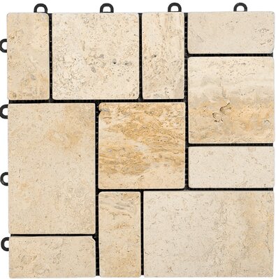 Kliktegel 28 mm natuursteen BoStone Travertine Roma Kliktegel 28 mm natuursteen BoStone Travertine Roma