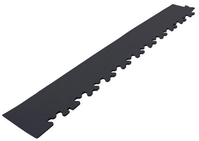 Afwerkrand met hoek voor 9 mm BoNueva pvc kliktegels zwart