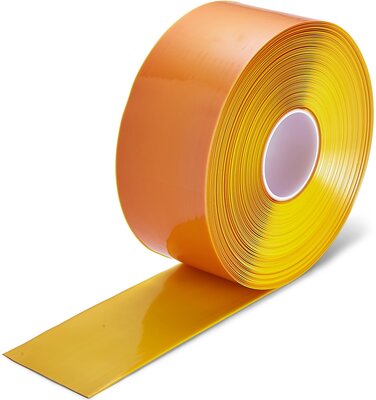 Vloermarkeringstape extra dun Thinstripe 100 mm geel