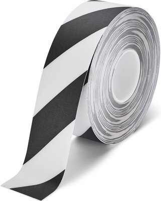 LeanLine Route Vloermarkeringstape 75 mm wit-zwart