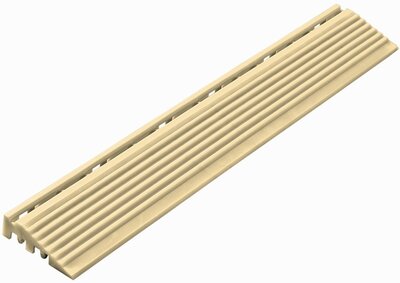 Afwerkrand recht voor 18 mm PP kliktegels beige
