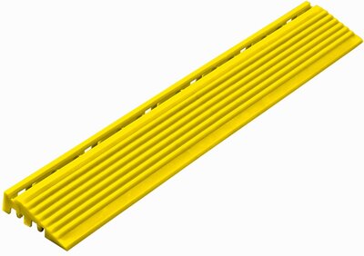 Afwerkrand recht voor 18 mm PP kliktegels geel