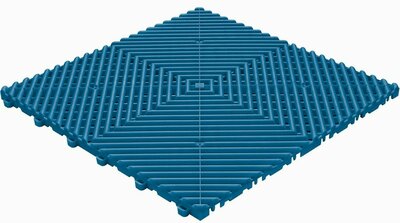 BoDeck Standard Balkonvloertegel – Open Drainage Kliktegel (PP)| Blauw