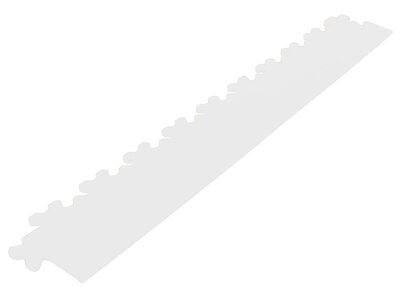 Afwerkrand recht voor 4 mm pvc kliktegels wit
