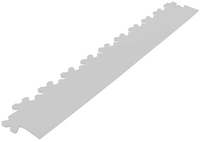 Afwerkrand recht voor 7 mm pvc kliktegels licht grijs