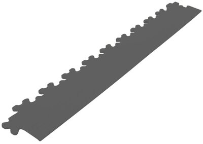 Afwerkrand recht voor 7 mm pvc kliktegels antraciet