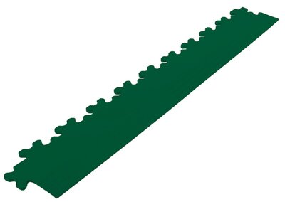 Afwerkrand recht voor 7 mm pvc kliktegels groen