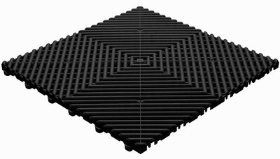 BoSolido balkonvloeren 18 mm – open kliktegels | Zwart