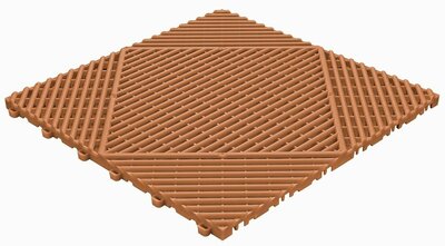 BoClassic PVC kliktegel Garagevloer -18mm-terracotta