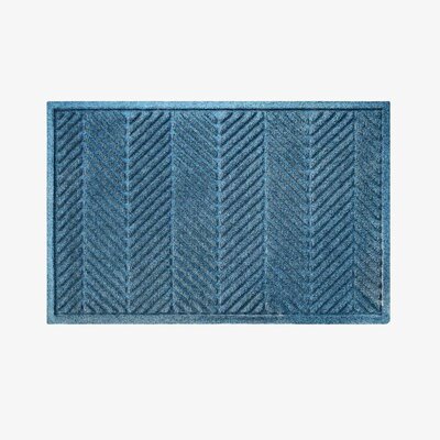 Deurmat WaterHog herringbone Blue 115x180 cm