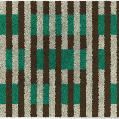 ColorStar Checkered binnendeurmat-grijs-85x115 cm