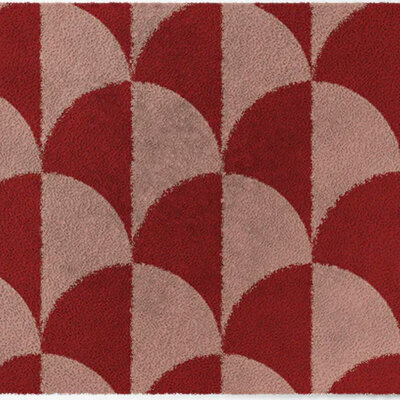 ColorStar- Scales- binnendeurmat-rose-rood-85x150 cm