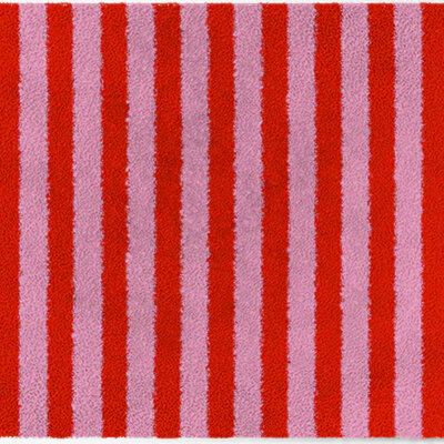 ColorStar- Stripes- binnendeurmat-rose-rood-85x150 cm