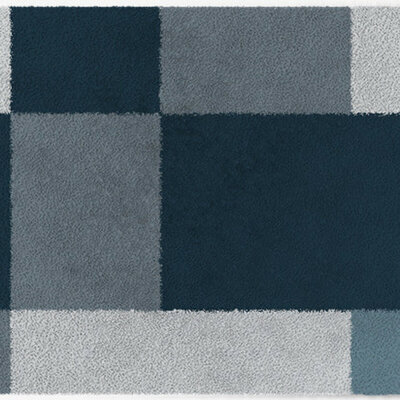 ColorStar Blocks binnendeurmat-koelgrijs-85x150 cm