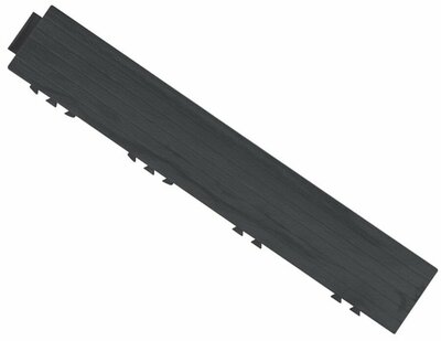 Afwerkrand recht voor 12 mm BoFudra kliktegels Donkergrijs